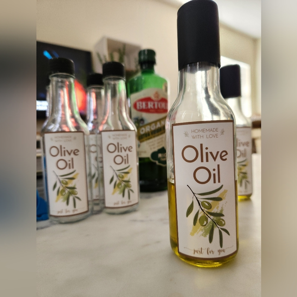 Mini Olive Oil Bottles with Leak Proof Screw Cap Funnel